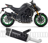 Système D'Échappement Homologué Au Niveau Sonore Indy-Race Evo Aluminium Noir Embout Carby - Arrow Special Parts Compatible Avec Kawasaki Z 1100 (2025-2026)