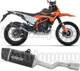 Système D'Échappement Homologué Au Niveau Sonore Indy-Race Evo Aluminium Noir Embout Carby - Arrow Special Parts Compatible Avec Ktm 125 Smc-R (2025-2026)