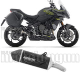 Système D'Échappement Homologué Au Niveau Sonore Indy Race Evo Aluminium Noir Embout Carby - Arrow Special Parts Compatible Avec Triumph Tiger 800 Sport (2025-2026)