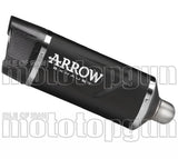 Système D'Échappement Homologué Au Niveau Sonore Indy-Race Evo Aluminium Noir Carbon - Arrow Special Parts Compatible Avec Honda Mt-10 (2022-2024)