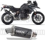 Système D'Échappement Homologué Au Niveau Sonore Indy-Race Evo Aluminium Noir - Arrow Special Parts Compatible Avec Bmw F 800 Gs (2024-2026)