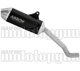 Système D'Échappement Homologué Au Niveau Sonore Indy Race Evo Aluminium Noir Embout Acier - Arrow Special Parts Compatible Avec Morbidelli T502X (2026)