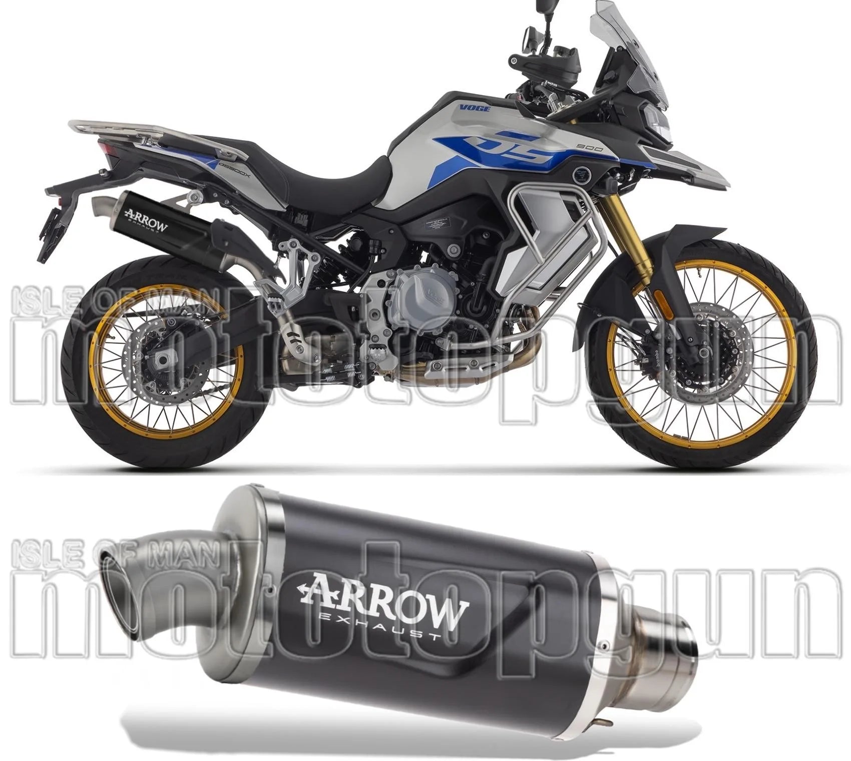 Système D'Échappement Homologué Au Niveau Sonore Indy-Race Evo Aluminium Noir - Arrow Special Parts Compatible Avec Voge Valico 900 Dsx (2024)