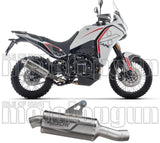 Système D'Échappement Homologué Au Niveau Sonore Indy-Race Evo Aluminium Noir Embout Acier - Arrow Special Parts Compatible Avec Moto Morini X-Cape 700 (2025-2026)