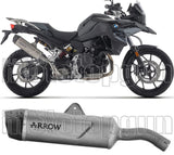 Système D'Échappement Homologué Au Niveau Sonore Indy-Race Evo Titanium Carbon - Arrow Special Parts Compatible Avec Bmw F 800 Gs (2024-2026)