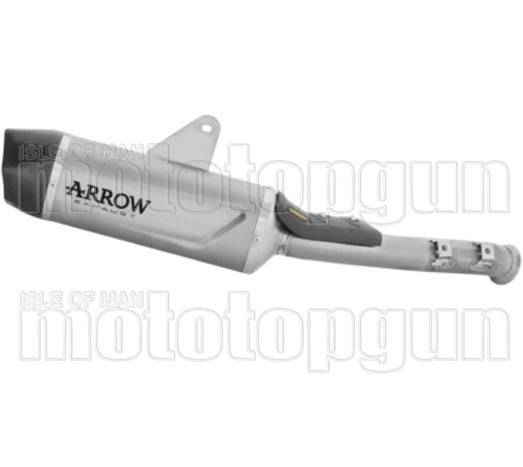 Système D'Échappement Homologué Au Niveau Sonore Indy-Race Evo Corps En Titane Et Embout En Carbone - Arrow Special Parts Compatible Avec Cfmoto 1000 Mt-X (2026)