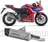 Système D'Échappement Homologué Au Niveau Sonore Indy-Race Evo Titanium Carbon - Arrow Special Parts Compatible Avec Honda Cbr 500 R (2024-2026)