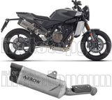 Exhaust Tip With Noise Certification Indy-Race Evo Titanium Carbon - Arrow Special Parts Compatible With Husqvarna Svartpilen 801 (2024-2025)