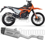 Système D'Échappement Homologué Au Niveau Sonore Indy-Race Evo Titanium Embout Carby - Arrow Special Parts Compatible Avec Ktm 125 Smc-R (2025-2026)