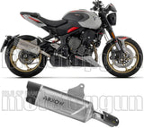 Système D'Échappement Homologué Au Niveau Sonore Indy-Race Evo Titanium Embout Carby - Arrow Special Parts Compatible Avec Triumph Trident 800 (2026)