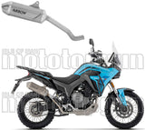 Système D'Échappement Homologué Au Niveau Sonore Indy Race Evo Titanium Embout Acier - Arrow Special Parts Compatible Avec Morbidelli T502X (2026)