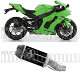 Système D'Échappement Non Catalysé Et Homologué Au Niveau Sonore Indy-Race Aluminium Noir Carbon - Arrow Special Parts Compatible Avec Kawasaki Zx-10R (2021-2024)
