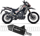 Système D'Échappement Homologué Au Niveau Sonore Indy-Race Aluminium Noir Embout Carby - Arrow Special Parts Compatible Avec Moto Morini Allthrike 450 (2025-2026)