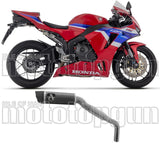 Système D'Échappement Homologué Au Niveau Sonore Indy-Race Aluminium Noir Carbon - Arrow Special Parts Compatible Avec Honda Cbr 600 Rr (2024-2026)