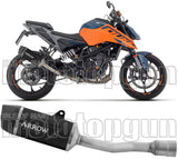 Système D'Échappement Homologué Au Niveau Sonore Indy-Race Aluminium Noir Carbon - Arrow Special Parts Compatible Avec Ktm 390 Duke (2024-2026)