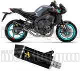 Système D'Échappement Homologué Au Niveau Sonore Indy-Race Aluminium Noir Carbon - Arrow Special Parts Compatible Avec Yamaha Mt-10 (2022-2024)