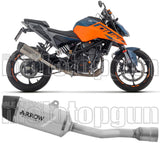 Système D'Échappement Homologué Au Niveau Sonore Indy-Race Titanium Carbon - Arrow Special Parts Compatible Avec Ktm 125 Duke (2024-2026)