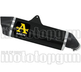 Système D'Échappement Homologué Au Niveau Sonore Maxi Race-Tech Aluminium Noir Carbon - Arrow Special Parts Compatible Avec Suzuki V-Strom 1050 (2020-2024)
