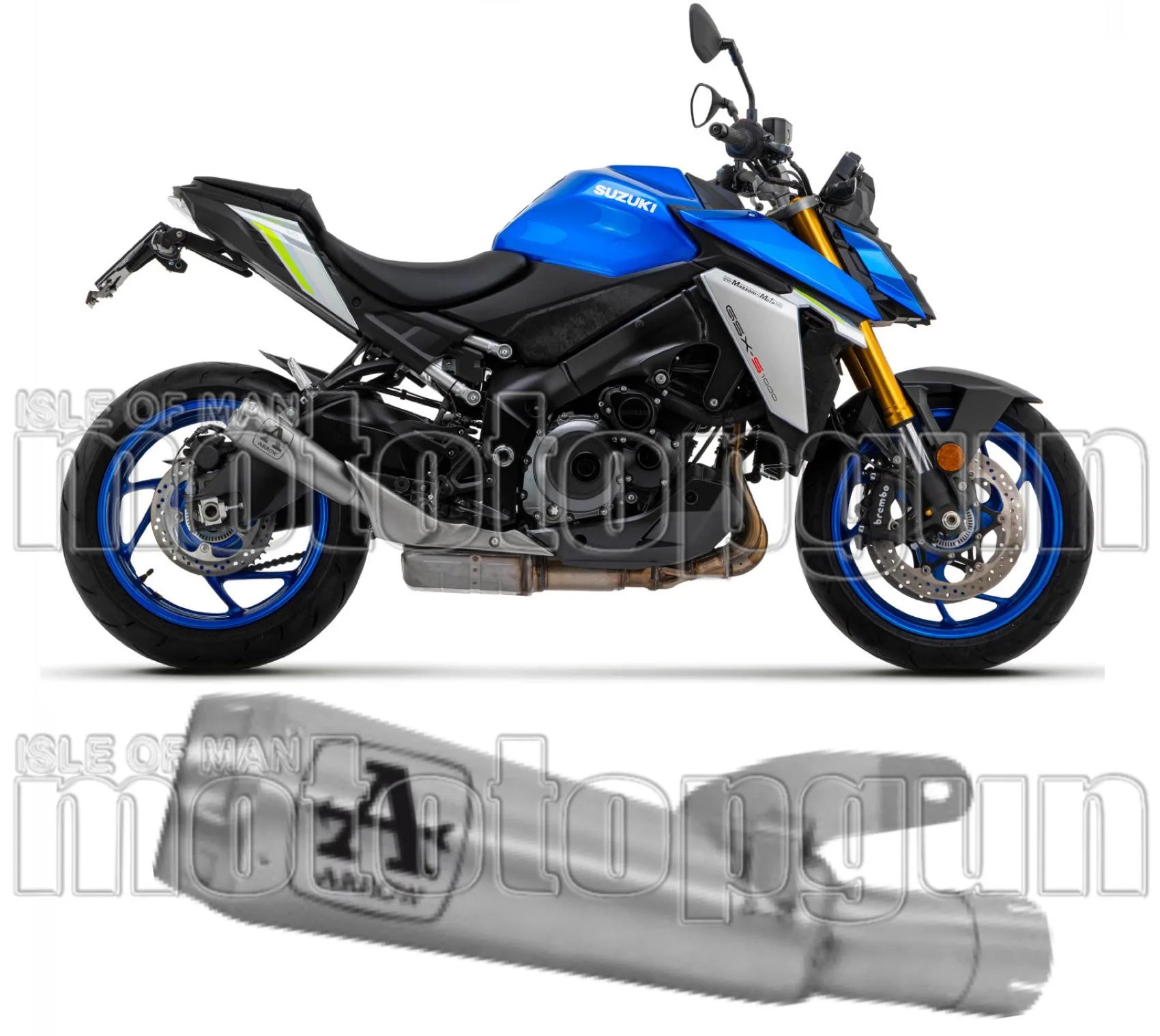 Système D'Échappement Homologué Au Niveau Sonore Pro-Race Titanium Titanium - Arrow Special Parts Compatible Avec Suzuki Gsx-S 1000 Gt (2021-2024)
