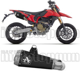 Système D'Échappement Homologué Au Niveau Sonore Pro-Race Acier Noir - Arrow Special Parts Compatible Avec Ducati Hypermotard 698 Mono (2024-2025)