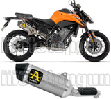 Système D'Échappement Homologué Au Niveau Sonore Race-Tech Titanium Embout Carby - Arrow Special Parts Compatible Avec Ktm 790 Duke (2025-2026)
