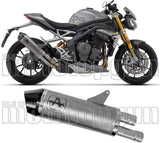 Système D'Échappement Homologué Au Niveau Sonore Race-Tech Titanium Carbon - Arrow Special Parts Compatible Avec Triumph Speed Triple 1200 Rs (2021-2024)