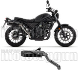 Système D'Échappement Homologué Au Niveau Sonore Rebel Aluminium Noir Carbon - Arrow Special Parts Compatible Avec Honda Cl 500 (2023-2024)