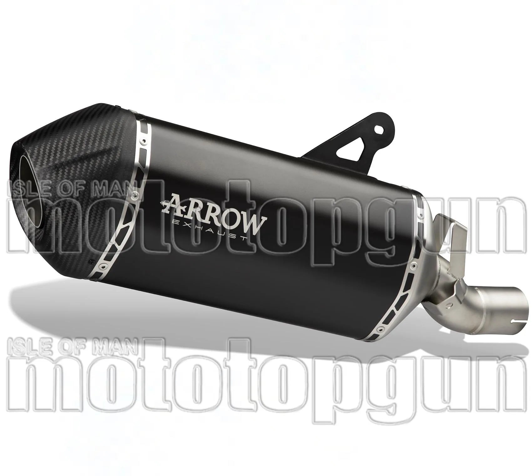 Système D'Échappement Homologué Au Niveau Sonore Sonora Titanium Noir Embout Carby - Arrow Special Parts Compatible Avec Ktm 1390 Superadventure S (2025-2026)