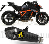 Système D'Échappement Homologué Au Niveau Sonore X-Kone Nichrom Noir Carbon - Arrow Special Parts Compatible Avec Ktm 1290 Superduke R (2020-2023)