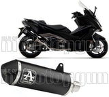 Système D'Échappement Catalytique Avec Homologation Acoustique Urban Aluminium Noir Acier - Arrow Special Parts Compatible Avec Kymco Ak 550 (2021-2026)