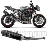 Système D'Échappement Homologué Au Niveau Sonore Veloce Aluminium Carbon - Arrow Special Parts Compatible Avec Triumph Street Triple 765 (2020-2022)