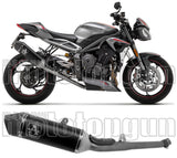 Exhaust Tip With Noise Certification Veloce Aluminium Carbon - Arrow Special Parts Compatible With Triumph Street Triple 765 (2020-2022)