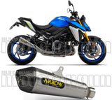 Système D'Échappement Homologué Au Niveau Sonore X-Kone Nichrom Carbon - Arrow Special Parts Compatible Avec Suzuki Gsx-S 950 (2021-2023)
