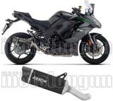 Système D'Échappement Homologué Au Niveau Sonore Indy-Race Evo Aluminium Noir Embout Carby - Arrow Special Parts Compatible Avec Kawasaki Ninja 1100 Sx (2025-2026)