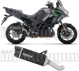 Système D'Échappement Homologué Au Niveau Sonore Indy-Race Evo Aluminium Noir Embout Carby - Arrow Special Parts Compatible Avec Kawasaki Versys 1100 (2025-2026)