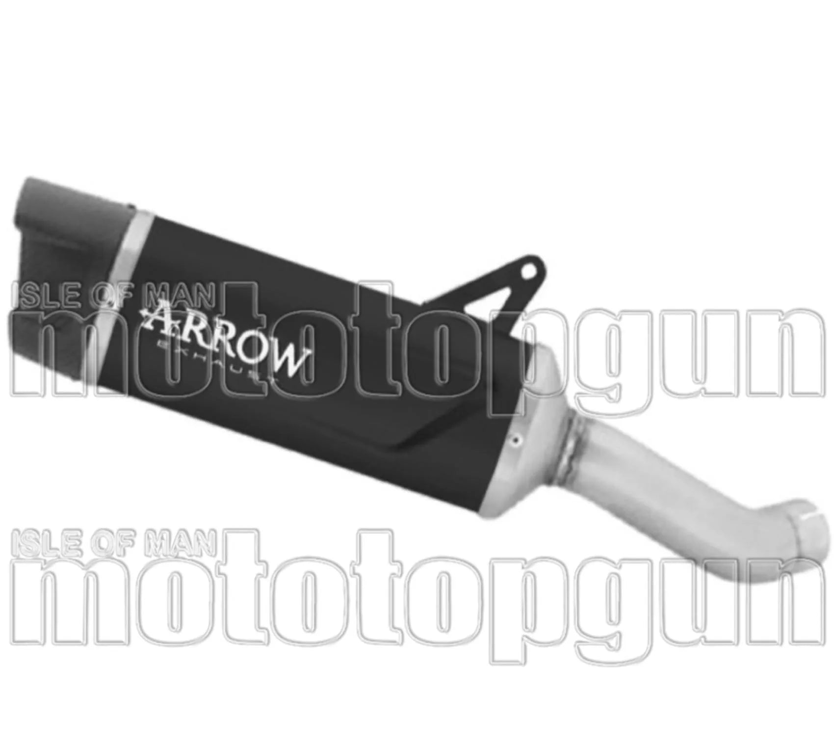 Système D'Échappement Homologué Au Niveau Sonore Indy-Race Evo Aluminium Noir Embout Carby - Arrow Special Parts Compatible Avec Qj Motor Srk 800 Rr (2024-2025)