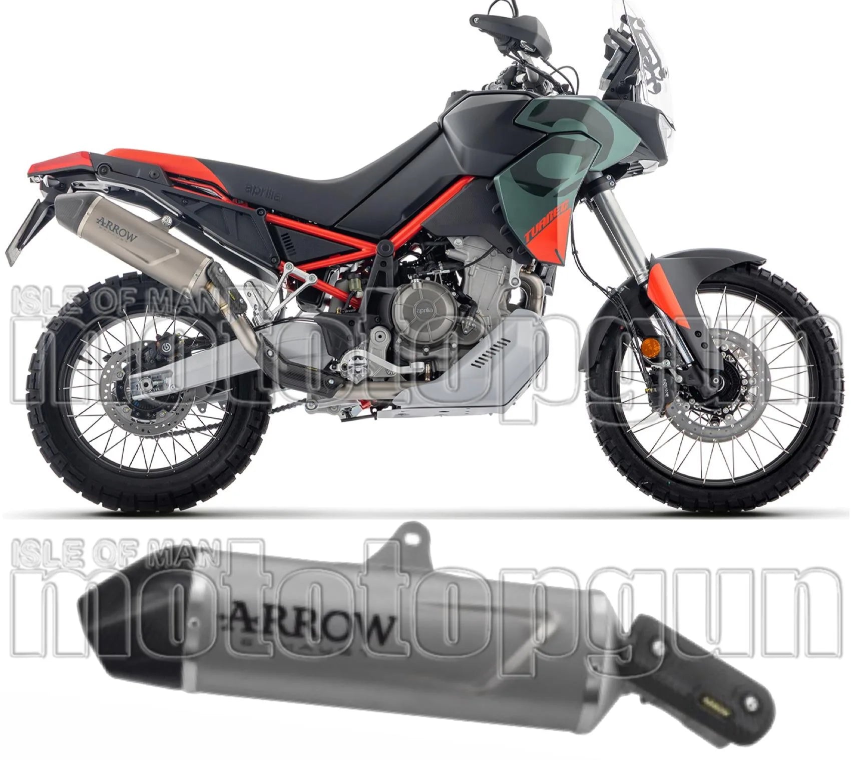 Système D'Échappement Homologué Au Niveau Sonore Indy-Race Evo Titanium - Arrow Special Parts Compatible Avec Aprilia Tuareg 660 (2025-2026)