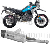 Système D'Échappement Homologué Au Niveau Sonore Indy-Race Evo Titanium Embout Carby - Arrow Special Parts Compatible Avec Cfmoto 800 Mt-X (2025-2026)