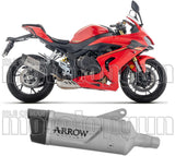 Système D'Échappement Homologué Au Niveau Sonore Indy-Race Evo Titanium Embout Carby - Arrow Special Parts Compatible Avec Qj Motor Srk 800 Rr (2024-2025)