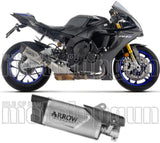 Système D'Échappement Homologué Au Niveau Sonore Indy-Race Evo Titanium Embout Carby - Arrow Special Parts Compatible Avec Yamaha Yzf-R1 1000 (2025)