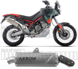 Système D'Échappement Homologué Au Niveau Sonore Indy-Race Evo Titanium Embout Carby - Arrow Special Parts Compatible Avec Aprilia Tuareg 660 (2025-2026)