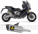 Système D'Échappement Homologué Au Niveau Sonore Race-Tech Short Titanium Embout Carby - Arrow Special Parts Compatible Avec Honda X-Adv 750 (2025-2026)