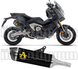 Système D'Échappement Homologué Au Niveau Sonore Race-Tech Aluminium Noir Embout Carby - Arrow Special Parts Compatible Avec Honda X-Adv 750 (2025-2026)