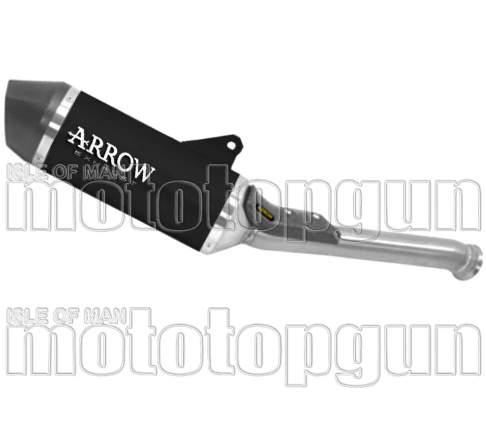 Système D'Échappement Homologué Au Niveau Sonore Race-Tech Aluminium Noir Carbon - Arrow Special Parts Compatible Avec Husqvarna Norden 901 (2022-2023)