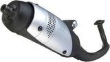 Complete Catalytic Exhaust System With Sound Certification Sito Stainless Steel - Leovince Compatible With Kymco People 50 Eco (2003-2004)
