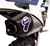 Échappement Sans Homologation Sonore Oval Titanium Carbon Cap - Termignoni Compatible Avec Husqvarna Fe 250 (2018-2019)