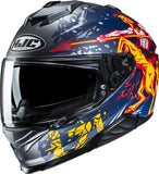 Casque Intégral Pour Moto Hjc I71 Advanced Polycarbonate Mc1Sf Taurus Taille 07 S