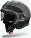 Casque Urban Pour Moto Airoh J 110 - J1R35 Composite Carbon Noir Mat Raster Taille Xs