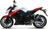 Double Sortie D'Échappement Homologuée Au Niveau Sonore Conical Carbon Carbon Cap - Termignoni Compatible Avec Kawasaki Z 1000 (2010-2014)