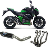 Système D'Échappement Complet Non Catalysé Et Sans Homologation Acoustique Relevance Carbon Carbon Cap - Termignoni Compatible Avec Kawasaki Z 800 (2013-2017)